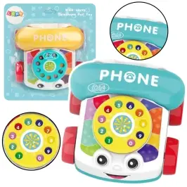 Interactive Colorful Pull-Along Telephone Wheels