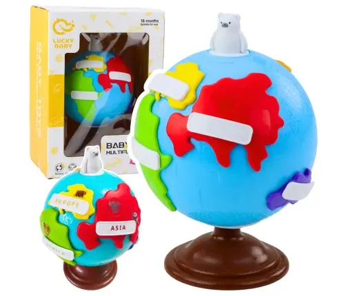 Interaktiver pädagogischer Globus für Kleinkinder Kontinente rotierend