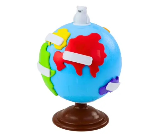 Interaktiver pädagogischer Globus für Kleinkinder Kontinente rotierend