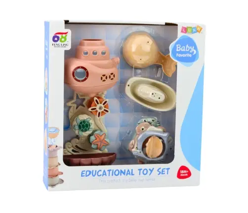 Bath Toys Submarine Ship Cups Suction Cups 9pcs