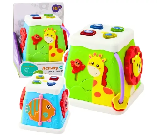 Educational Cube Multifunctional Interactive Lights Sounds