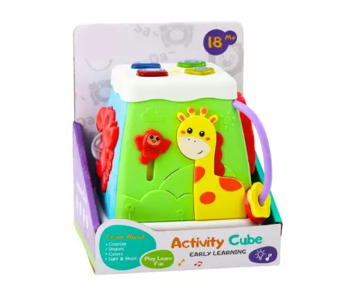 Educational Cube Multifunctional Interactive Lights Sounds