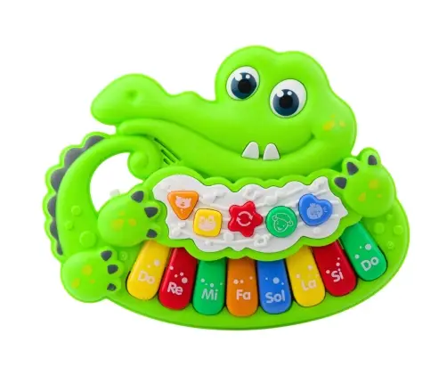 Interactive Baby Piano Lights Sounds Animal Noises Green Interactive Baby Piano Lights Sounds Animal Noises Green