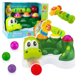 Arcade Game Ball Knocker Slide Hammer Interactive Crocodile