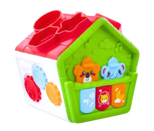 Interactive Educational Sorter House for Toddlers Green