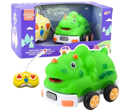 Remote Control RC Car For Toddlers Dinosaur Green