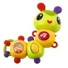 Interactive Sensory Caterpillar Musical Rattle Teether Rotating 360°