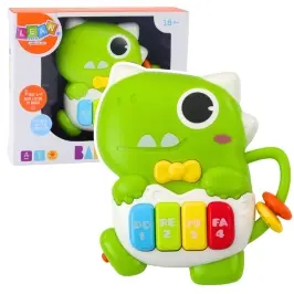Mini Piano for Toddlers Dinosaur Green Lights and Sounds