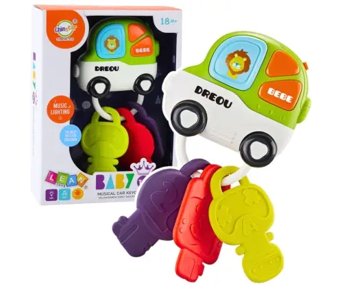 Interactive Toy Car Teether Keys For Toddler Lights Sounds Interactive Toy Car Teether Keys For Toddler Lights Sounds