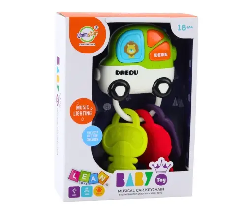 Interactive Toy Car Teether Keys For Toddler Lights Sounds Interactive Toy Car Teether Keys For Toddler Lights Sounds