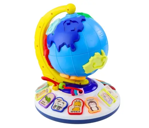 Interactive Educational Musical Globe For Toddlers Continents Animals