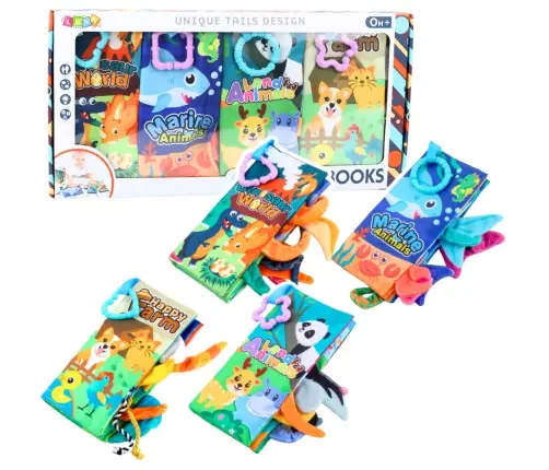 Set of Soft Colorful Educational Sensory Books for Toddlers 4pcs Set of Soft Colorful Educational Sensory Books for Toddlers 4pcs