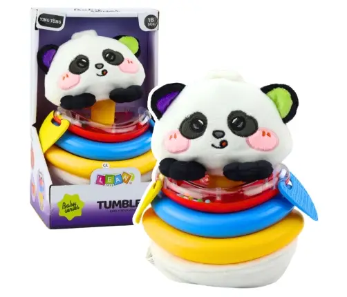 Sensory Toy Tumbler Panda Pyramid Rocking Teethers Rattle