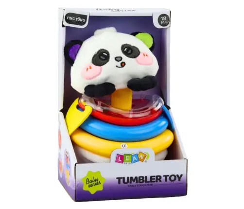 Sensory Toy Tumbler Panda Pyramid Rocking Teethers Rattle