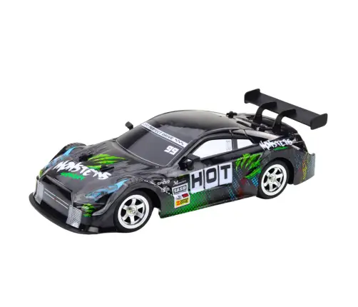 Drift Car RC Black Green 30km/h 1:16