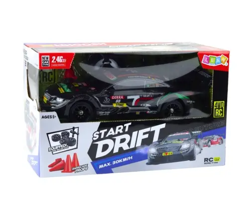 Drift Car RC Black Carbon 30km/h 1:16