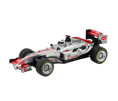 Remote Controlled RC Racer Steering Wheel Lights Sounds 1:12 Silver
