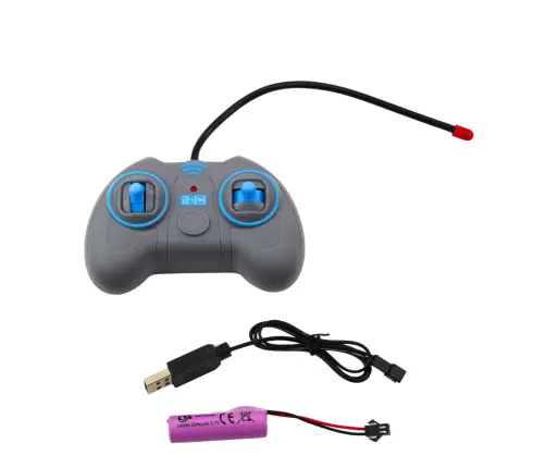 RC Police Articulated Bus Remote Controlled Lights Gray 1:32