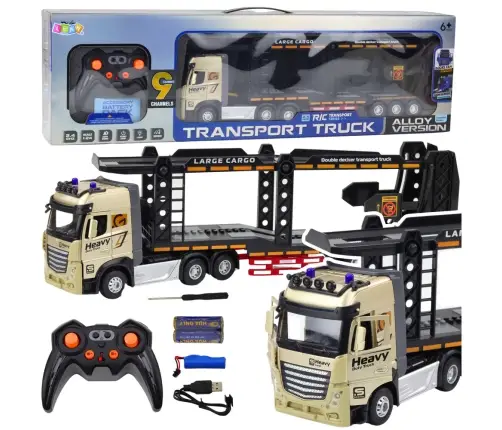 Lora Truck Tow Truck Remote Control RC Lights Sounds 1:24