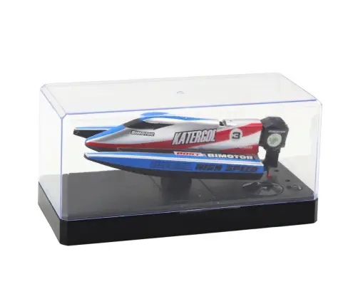 Remote Controlled RC Motorboat Blue-Silver 14cm Remote Controlled RC Motorboat Blue-Silver 14cm