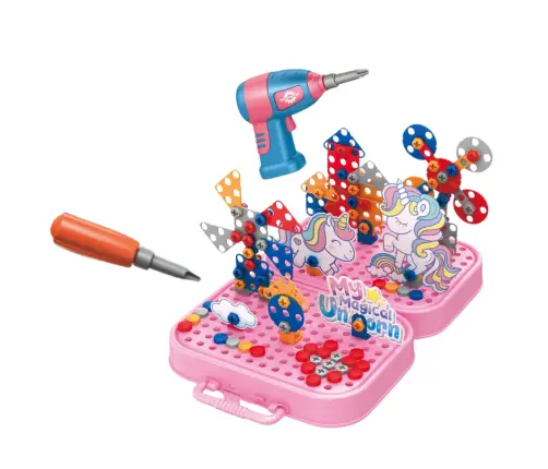 DIY Unicorn Drill Building Blocks Set