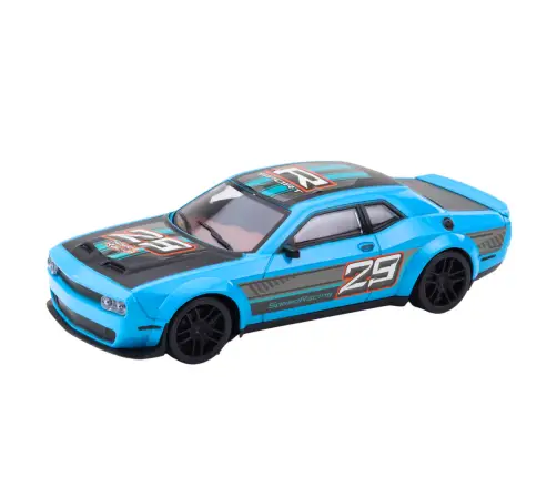 Rear-wheel drive sports racing car blue