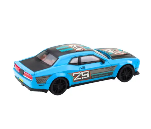 Rear-wheel drive sports racing car blue