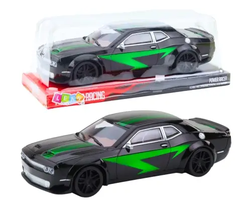 Sports Car Drive Glossy Body Black Green