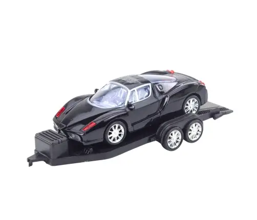 Set of Off-Road Car Red Tow Truck Black Sports Car 59cm