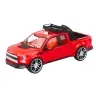 Set of Off-Road Car Red Tow Truck Black Sports Car 59cm