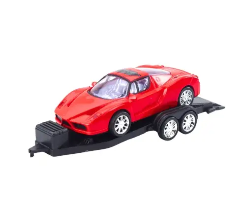 Set of Off-Road Car Black Tow Truck Red Sports Car 59cm
