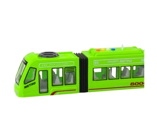 City Metro Tram Opening Doors Lights Sounds Green 1:16