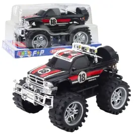 Geländewagen mit Heckantrieb, Rot und Schwarz