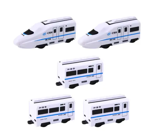 Train Interactive Train Cars Sounds Lights White 62cm