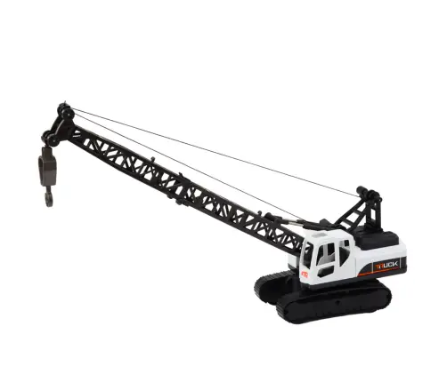 Crawler Construction Crane 360° Rotation Movable Hook White