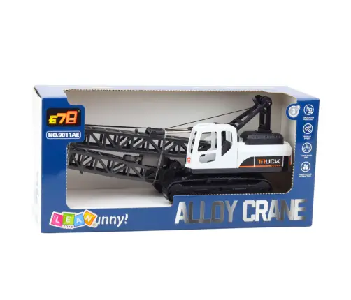 Crawler Construction Crane 360° Rotation Movable Hook White