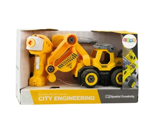 Remote Controlled Screwdriver RC Excavator Yellow 2in1