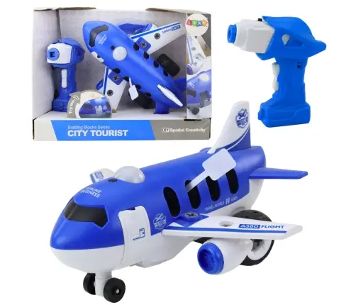 Remote Controlled Screwdriver RC Plane Blue 2in1