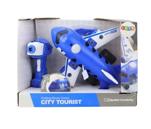 Remote Controlled Screwdriver RC Plane Blue 2in1