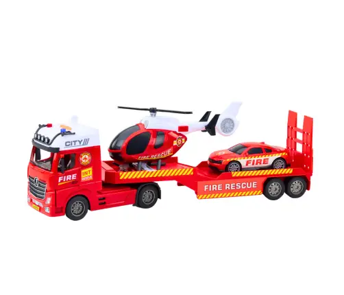 Fire Truck Helicopter Car Lights Sounds Set