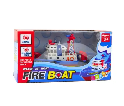 Fireboat with Tug and Water Spray Lights and Sounds