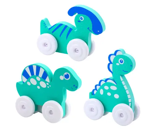 Dinosaur on Wheels EVA Foam for Toddlers Pink Blue Mix Dinosaur on Wheels EVA Foam for Toddlers Pink Blue Mix