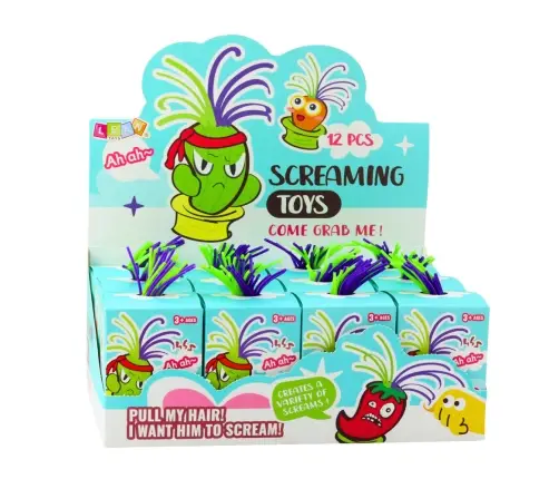 Screaming Vegetables Interactive Figurines Colorful Hair Mix