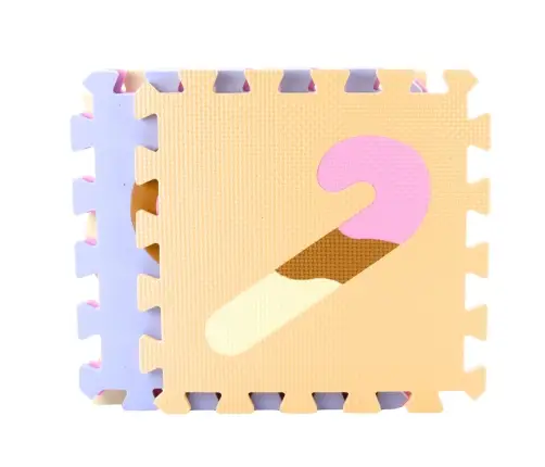 Soft Puzzle Educational Mat EVA Foam Pastel Animals 16 pcs.