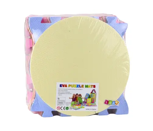 Soft Puzzle Educational Mat EVA Foam Pastel Animals 16 pcs.