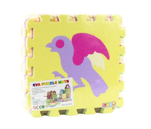 Soft Puzzle Educational Mat Animals EVA Foam Colorful 9 pcs.