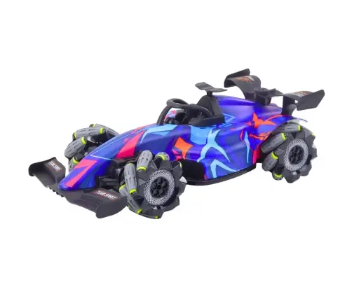 RC Remote Controlled Racer 1:10 Lights Sounds Water Steam Blue
