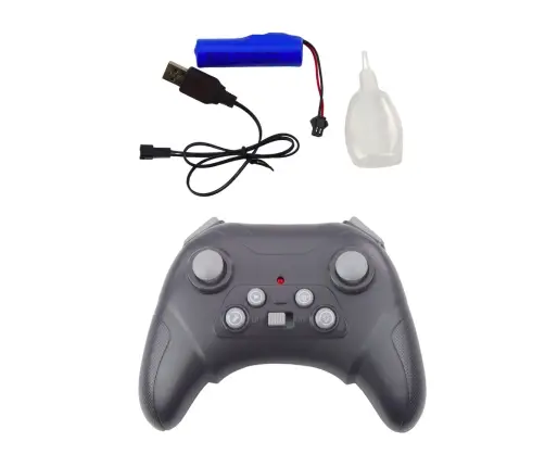 RC Remote Controlled Racer 1:10 Lights Sounds Water Steam Blue