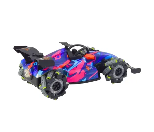 RC Remote Controlled Racer 1:10 Lights Sounds Water Steam Blue