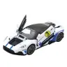 Metal Sports Car Lights Sounds Drive White 1:22